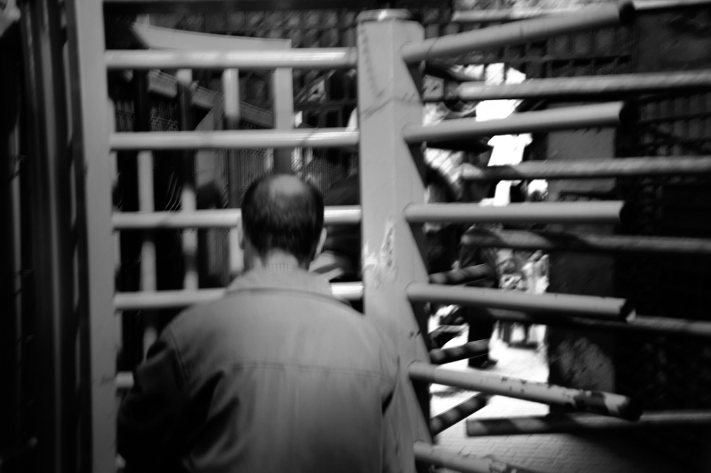  Israeli check point in the old city of Hebron. 