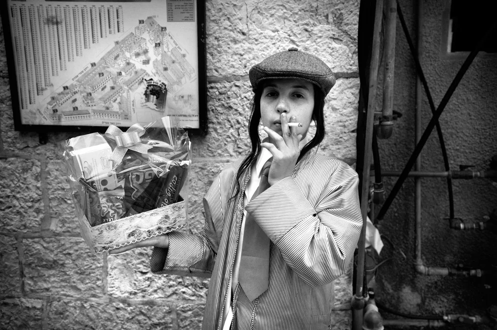  lebration of Purim in Mea SHearim; Jerusalem 