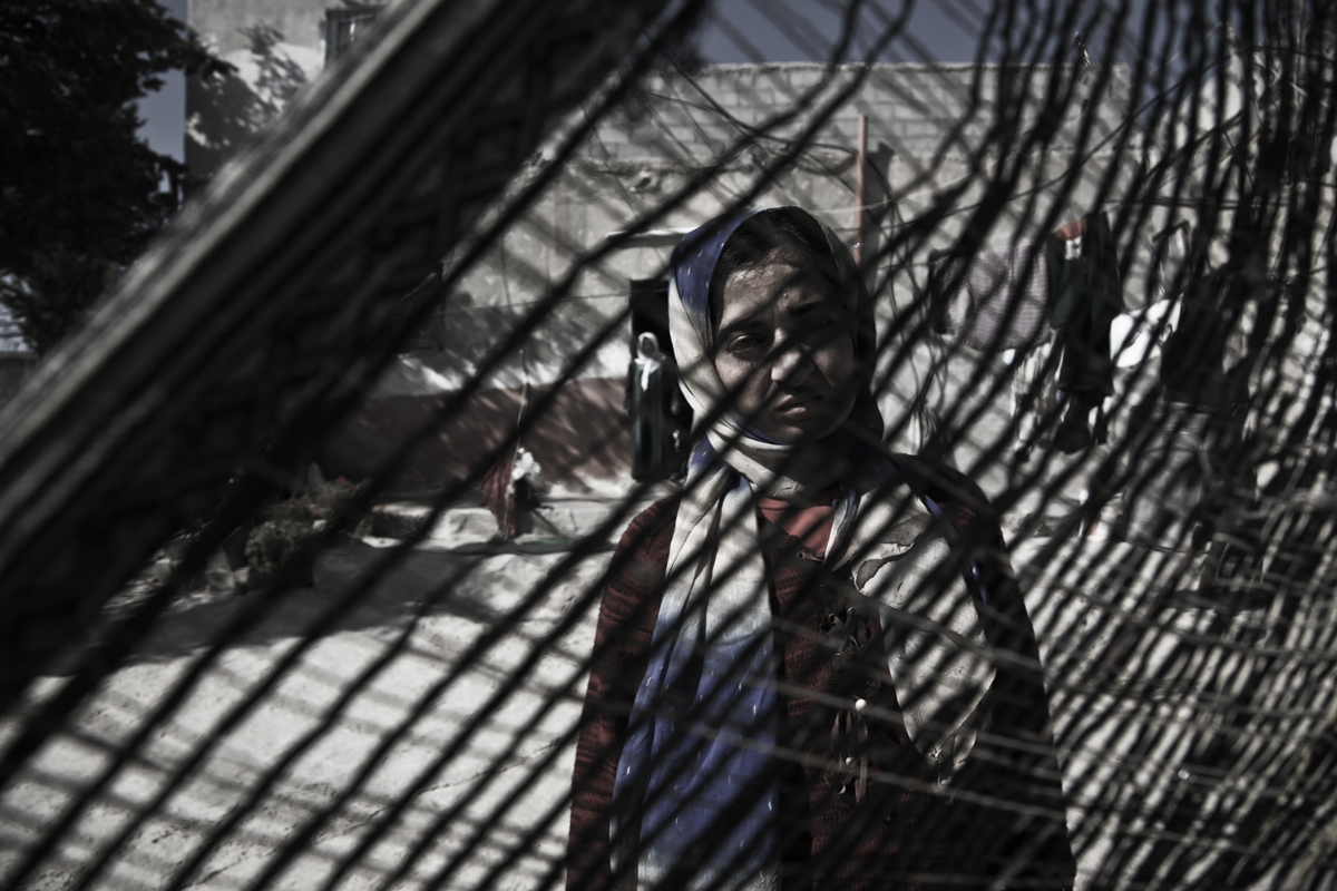 Sahar at home. Yatta, Hebron district, occupaied Palestinian territory.