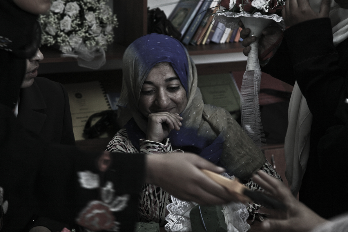 Sahar during a workshop organized by the Disability Recourse Center in Yatta.