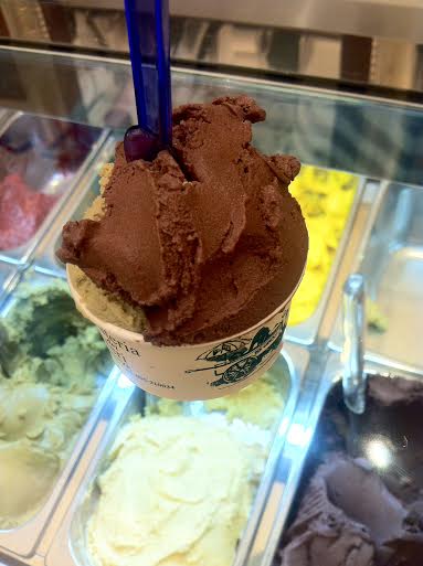 Gelateria de' Neri in Florence has some convincing gluten free, dairy free gelato options. Made with olive oil.
