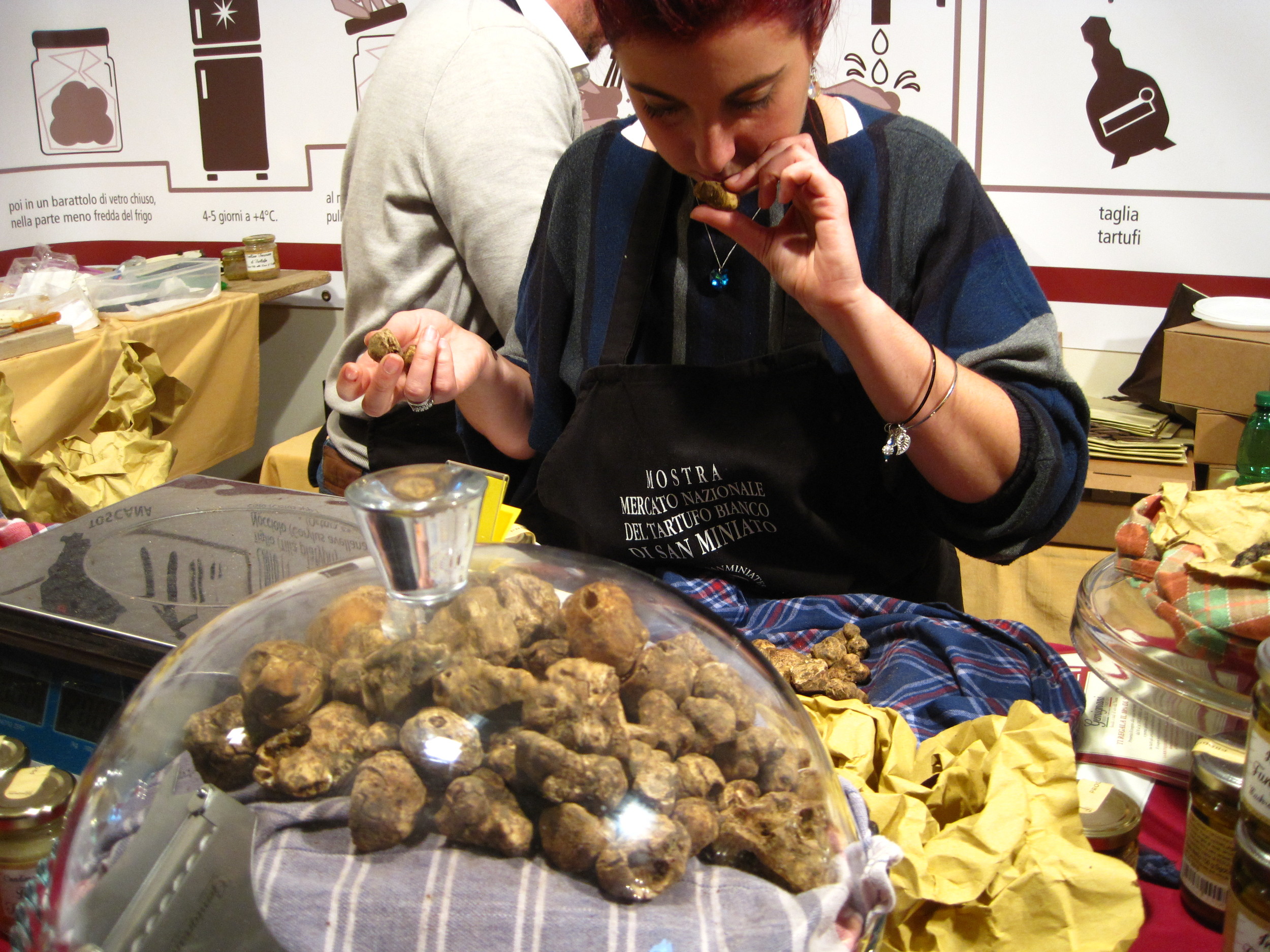 Truffle shopping at San Miniato's annual white truffle festival 