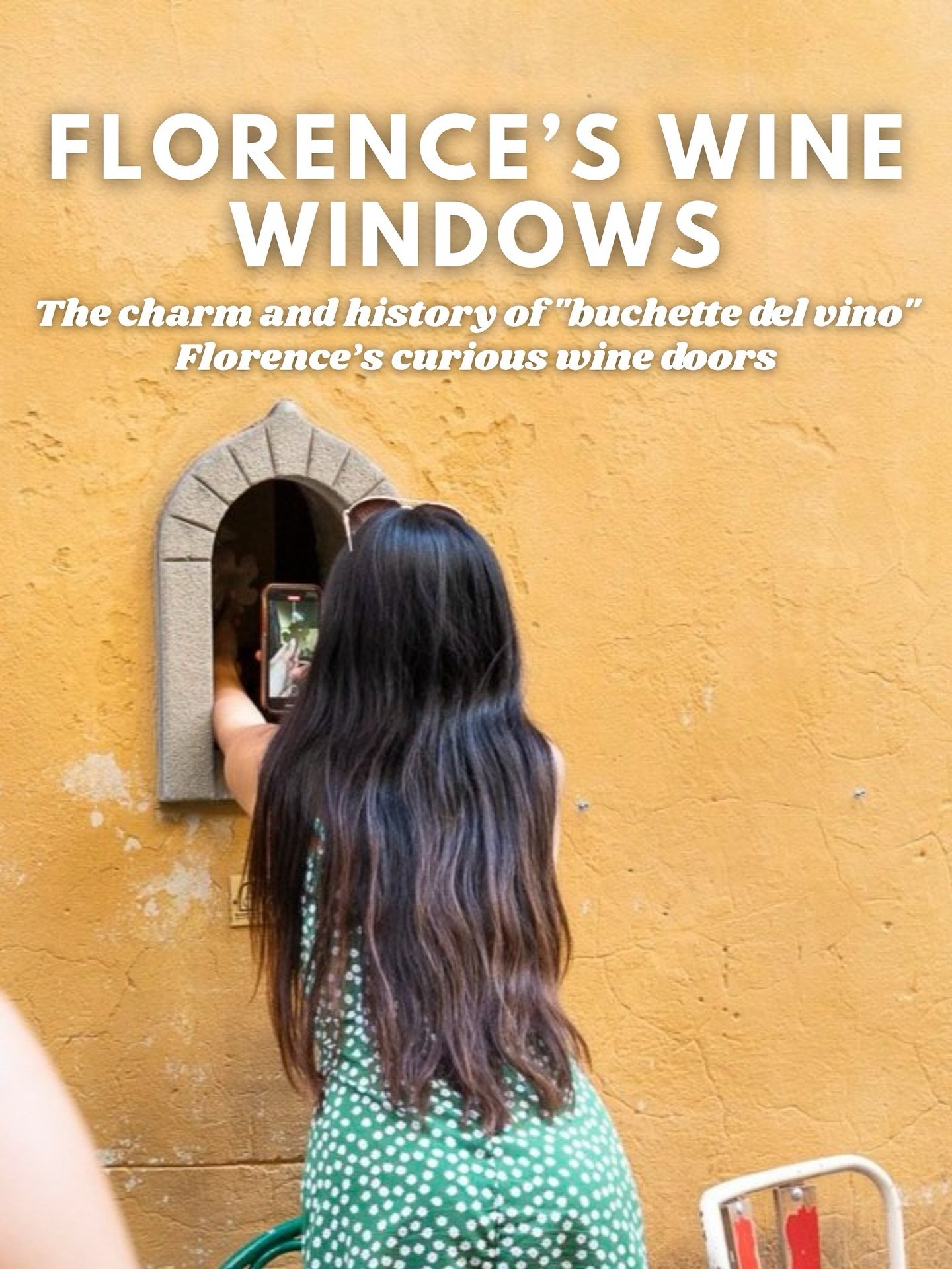 🍷Surely you&rsquo;ve heard of or noticed those tiny arched doors scattered across Florence? 

Before snapping a picture or a video- read up! These &ldquo;buchette del vino,&rdquo; or wine windows, and they have a fascinating (and slightly misunderst