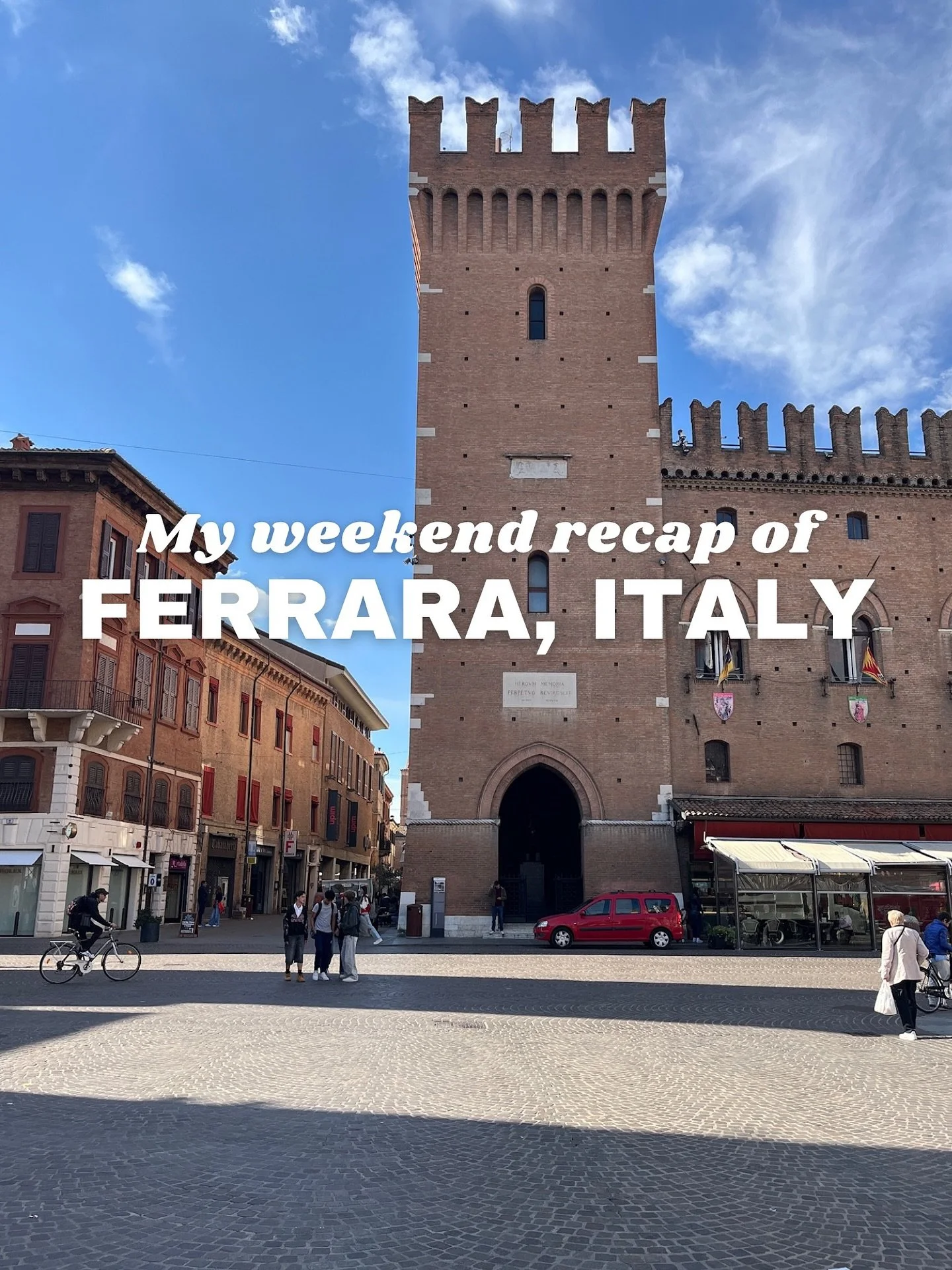 CURIOUS FOR TRIP IDEAS FROM BOLOGNA? 

Earlier this month I popped over to Ferrara for the weekend (after a stop in Bologna, more soon) for @internazionale&rsquo;s annual journalism festival that brings together journalists, writers, activists, and c