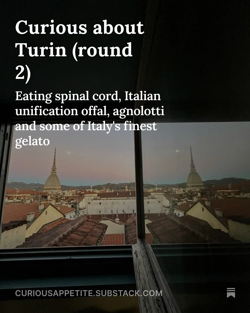 Who else agrees Piedmont&rsquo;s fritto misto is a bit bonkers?! 🐸 

Beyond my bizarre eating adventures involving also unification-era offal cockscomb stews, my latest post on Substack reflects on destination article headlines, validating the opini