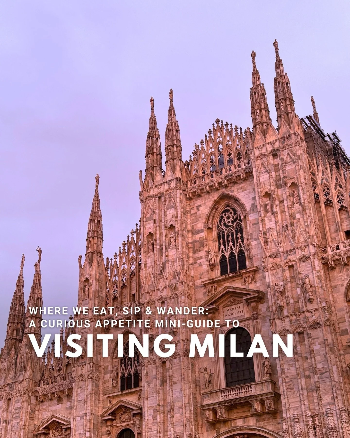 PUT MILANO ON YOUR 2026 ITALY TRAVEL LIST

With the Olympics coming to the region soon (so exciting! 😍), we know a lot of you are planning trips here 👀
 So I wanted to share a Milan mini-guide with some of my personal favorites in the city. 

These