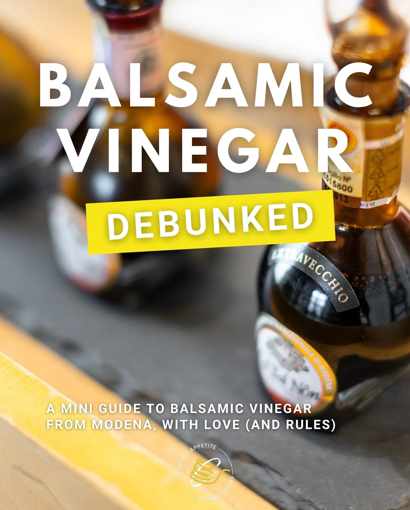 CURIOUS HOW TO BUY MODENA&rsquo;S BEST BALSAMIC? 

If you&rsquo;ve ever stared at the balsamic aisle wondering why one bottle is $7 and another costs more than your entire grocery run&hellip; you&rsquo;re not alone‼️

In addition to our Bologna tours