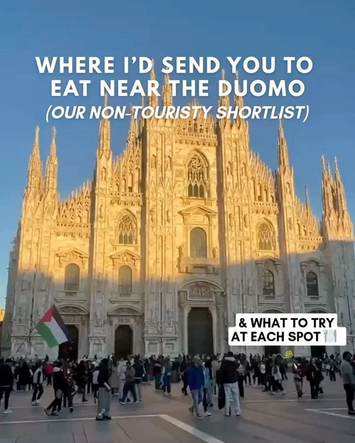 Full guide via link in bio under &ldquo;Travel Tips&rdquo; 🍽️

Here is a non-touristy shortlist of spots to save for your trip to Milan- whether you are visiting for the Olympics, Milan fashion week, design week&hellip; or if you&rsquo;re just wanti