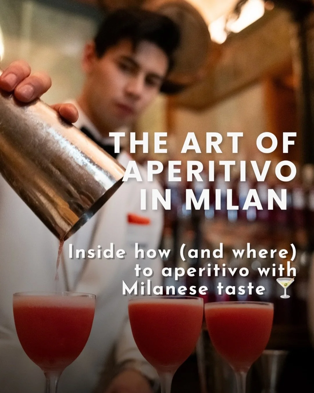 Curious about aperitivo? Milan is a city worth discovering if you&rsquo;re like me and obsessed with this Italian culinary drink ritual (and uber dynamic big cities juxtaposed with innovation and antiquity)

When vermouth was born in Turin in 1796, t