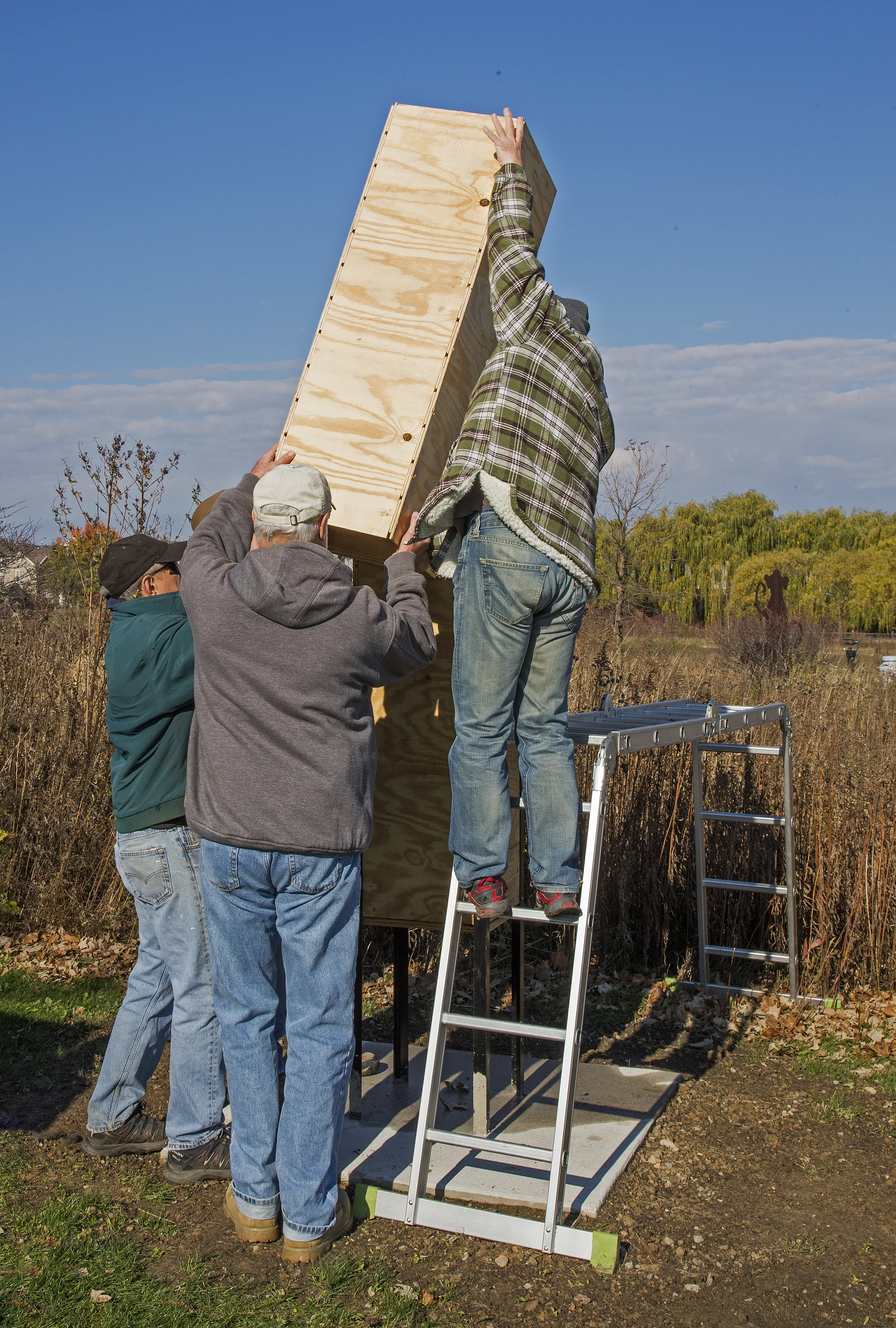 Chimney Swift tower installation