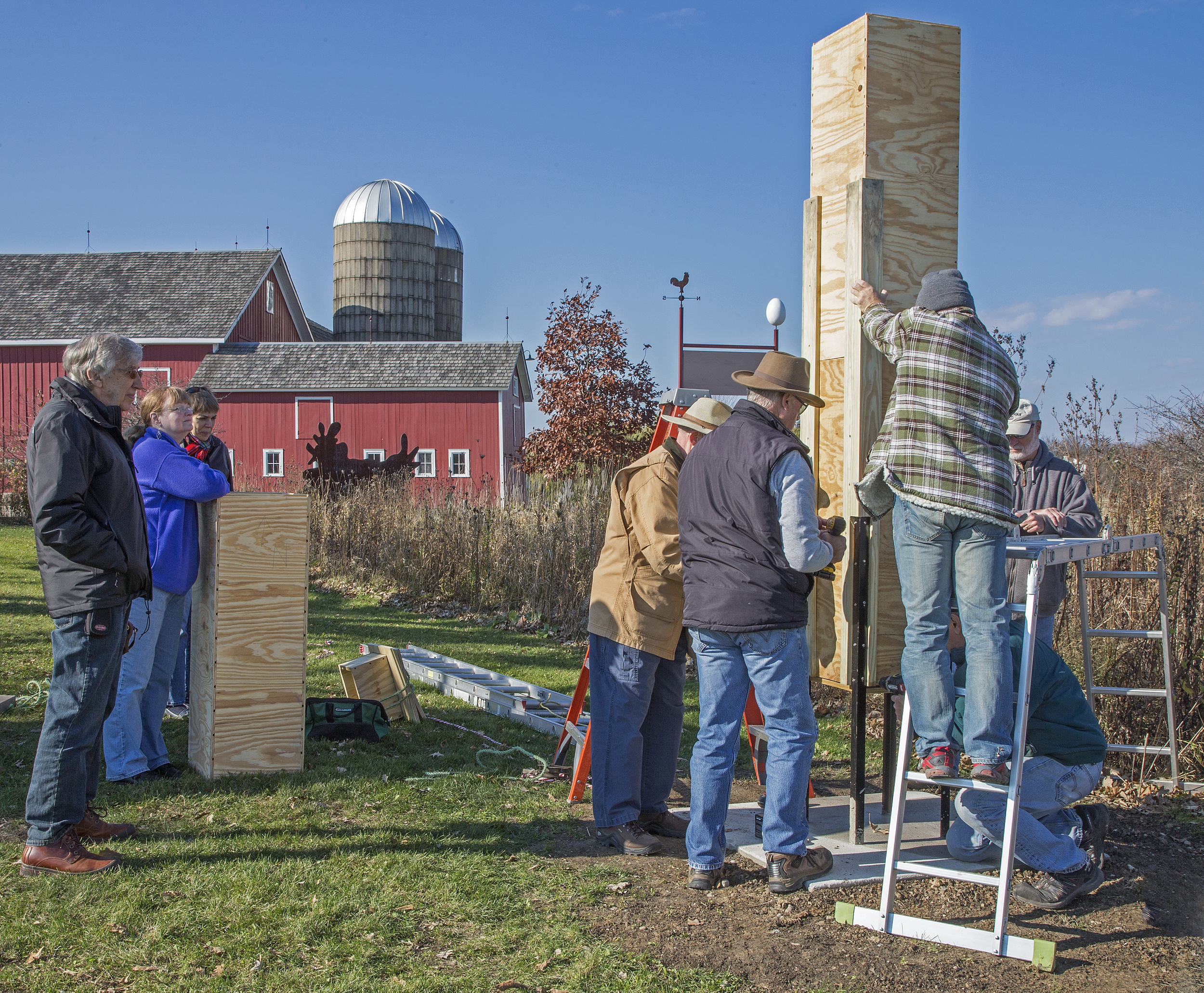 Chimney Swift tower installation