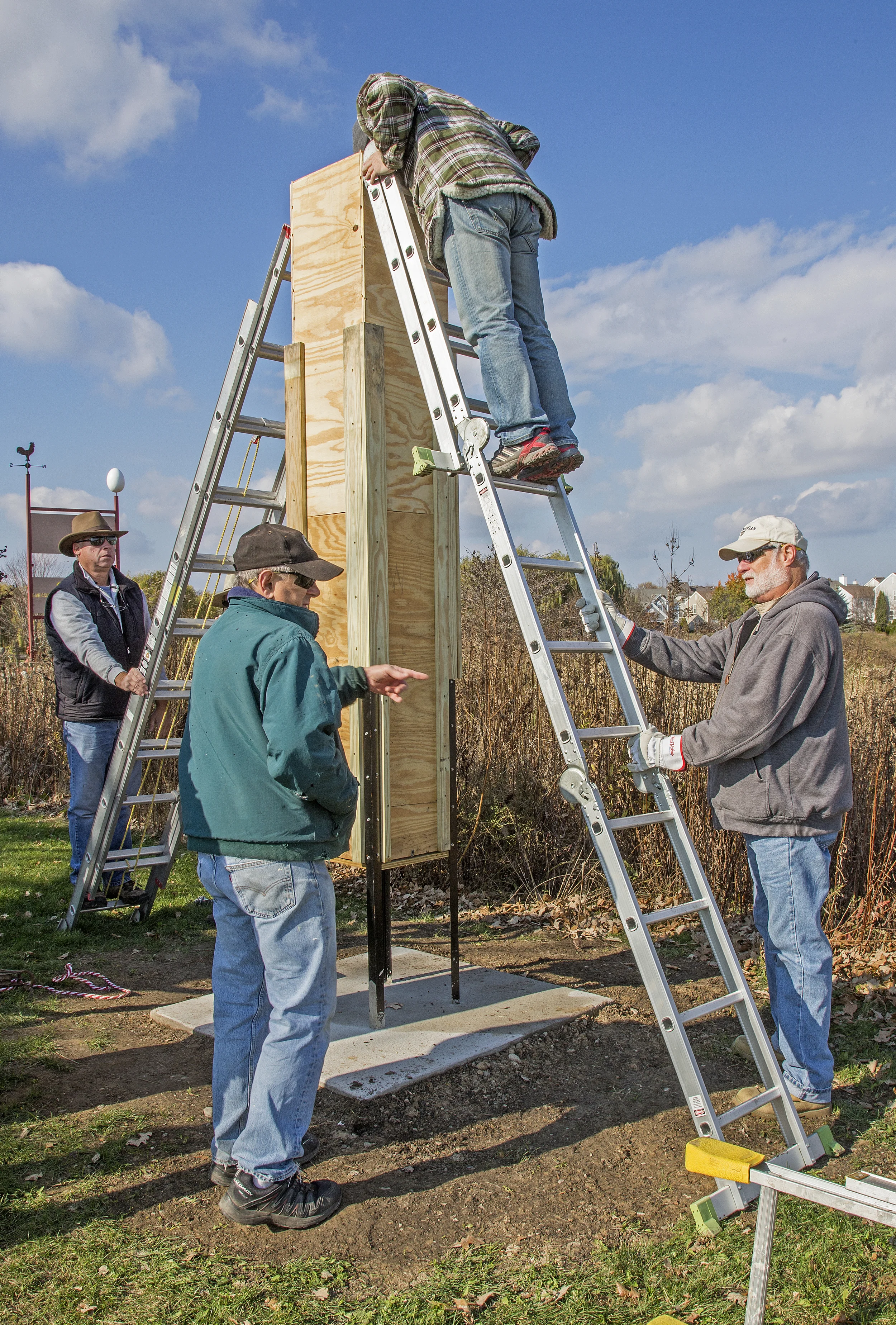 Chimney Swift tower installation