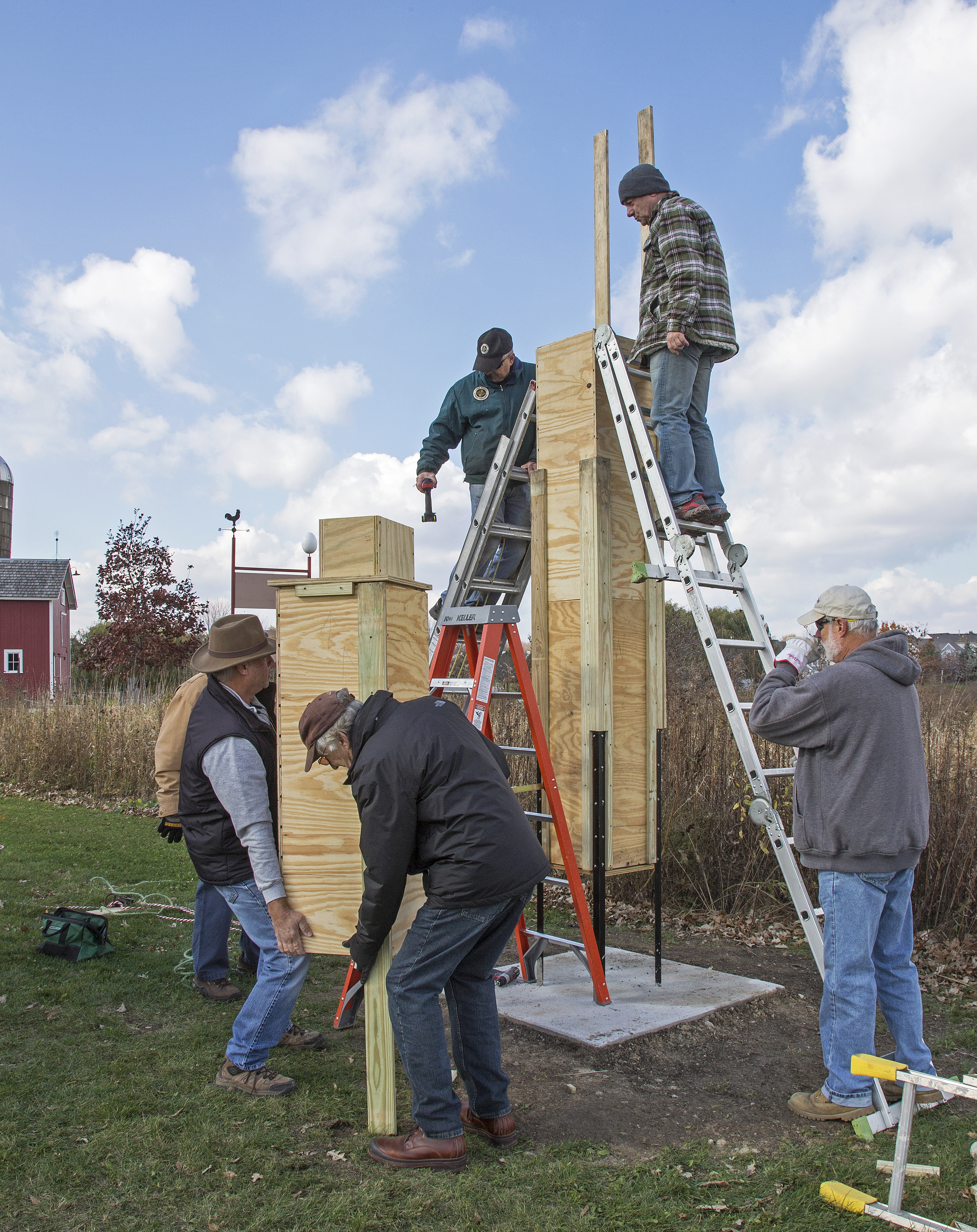 Chimney Swift tower installation