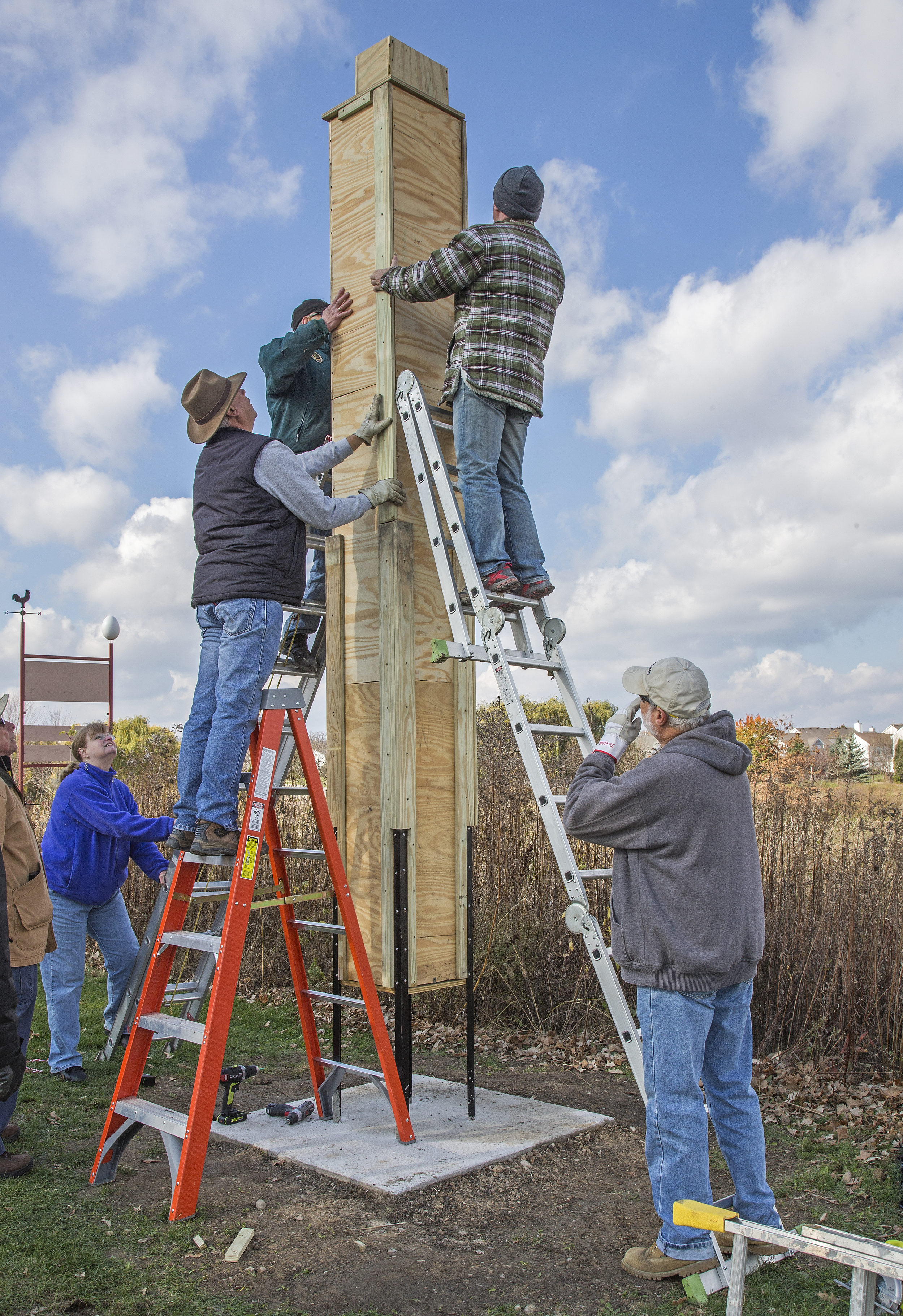 Chimney Swift tower installation