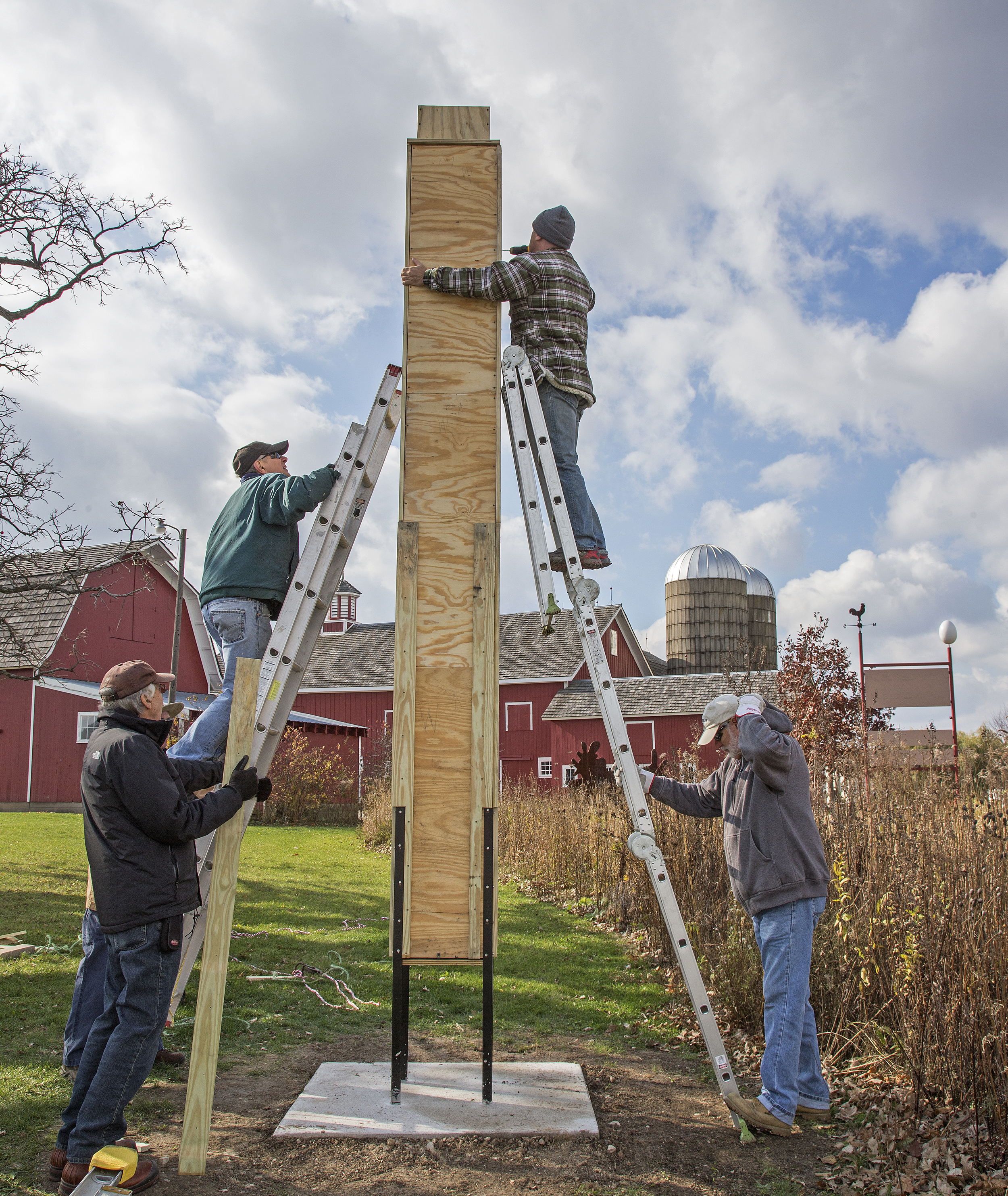 Chimney Swift tower installation