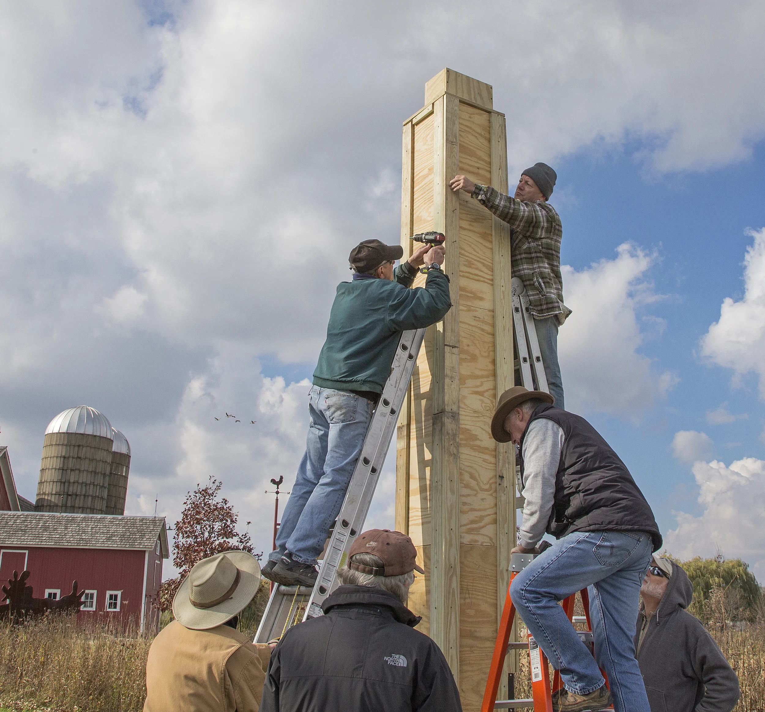 Chimney Swift tower installation