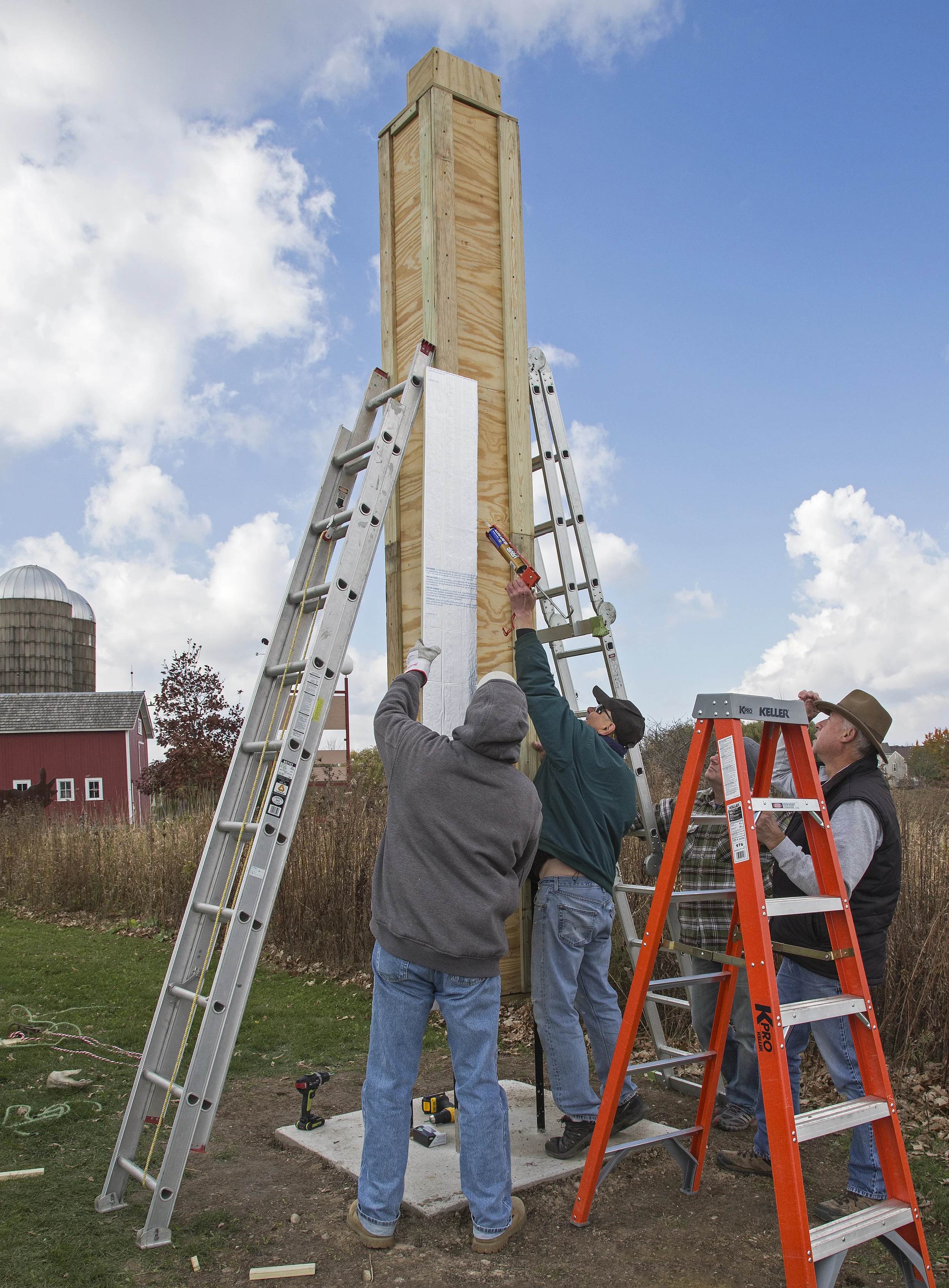 Chimney Swift tower installation