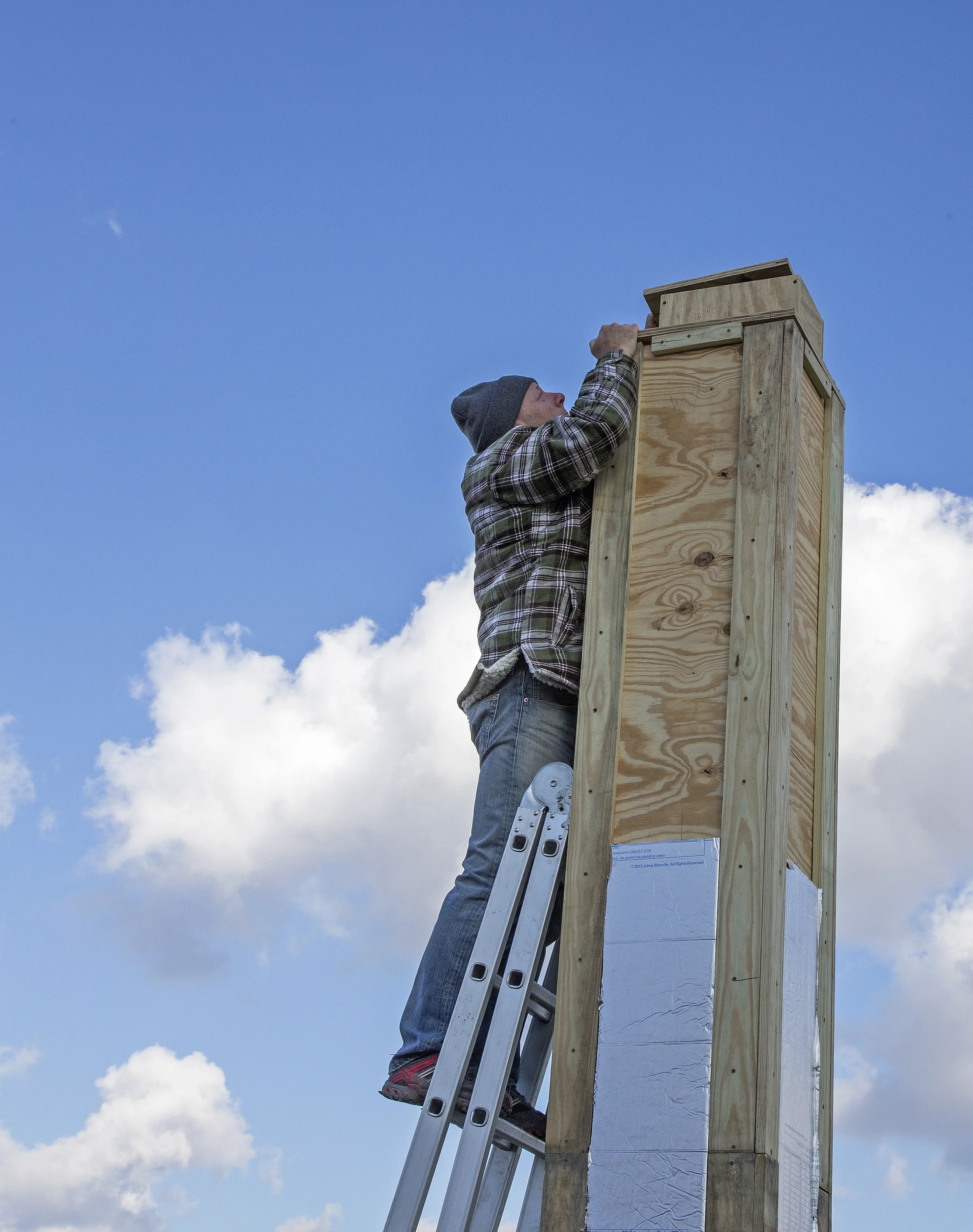 Chimney Swift tower installation