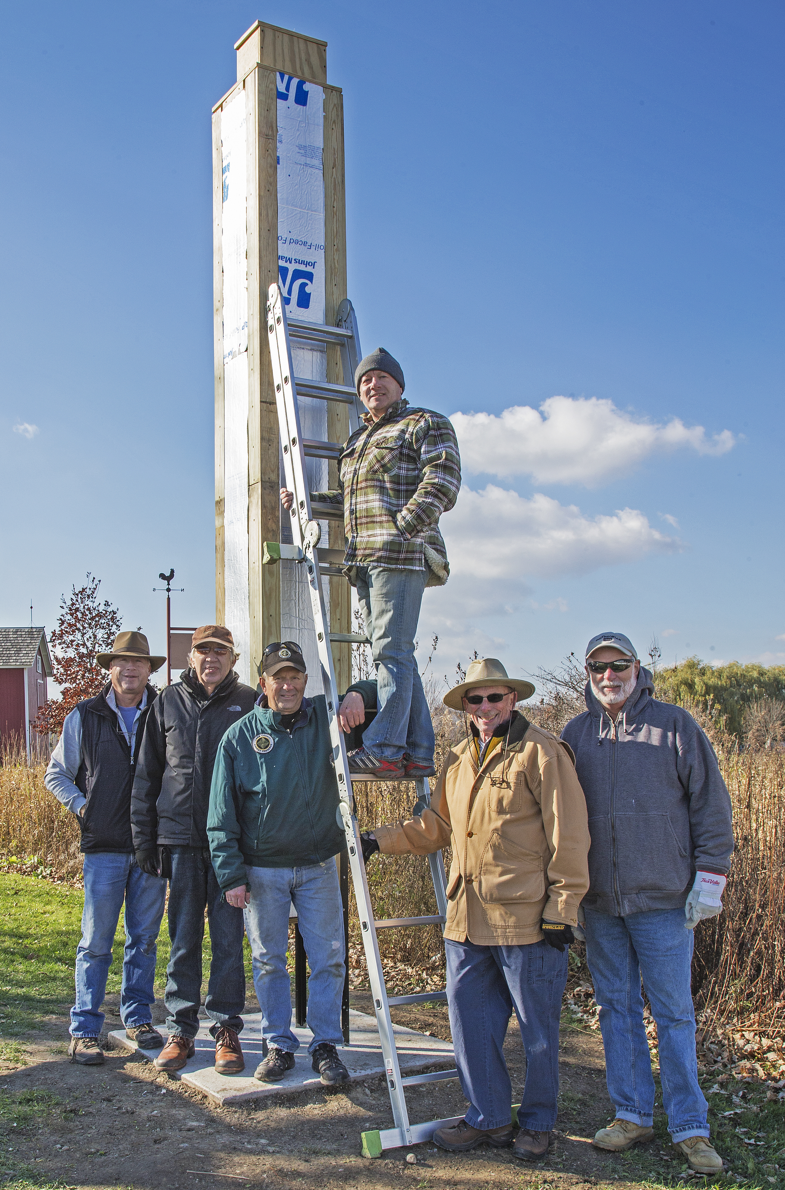 Chimney Swift tower installation