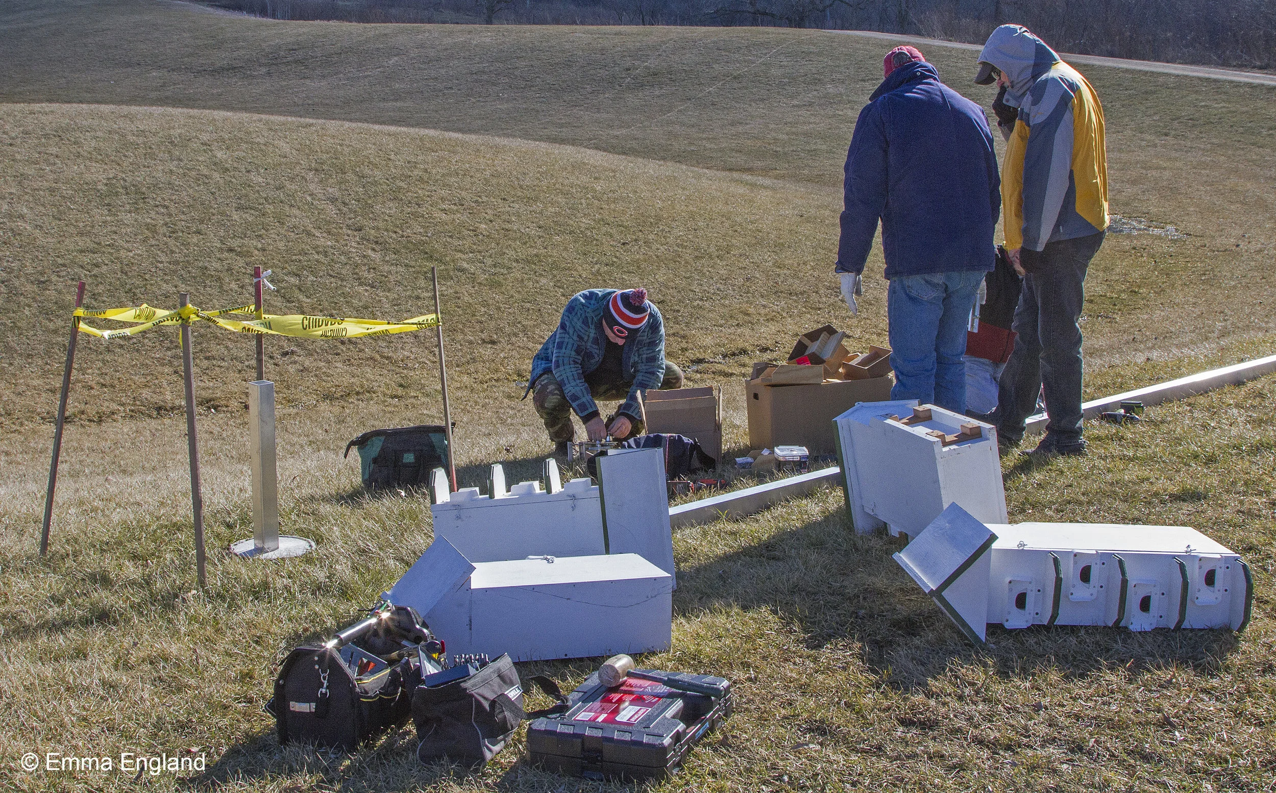 Purple Martin house installation
