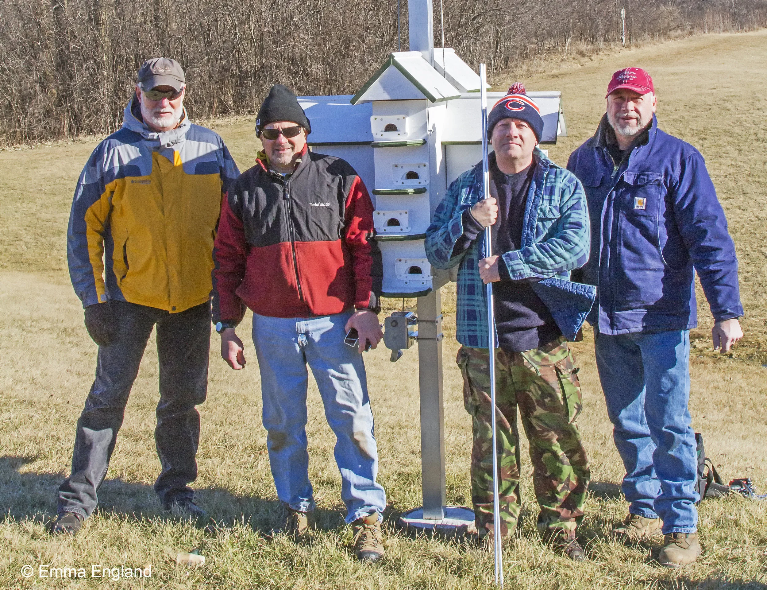 Purple Martin house installation
