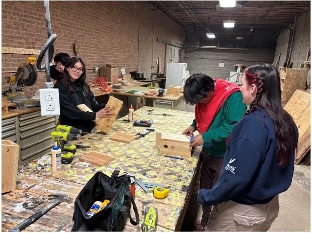 YCC Builds Nest Boxes for Bluebirds