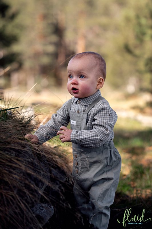 One year old outdoors.