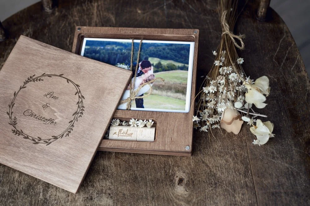 Personaliserte trebokser.