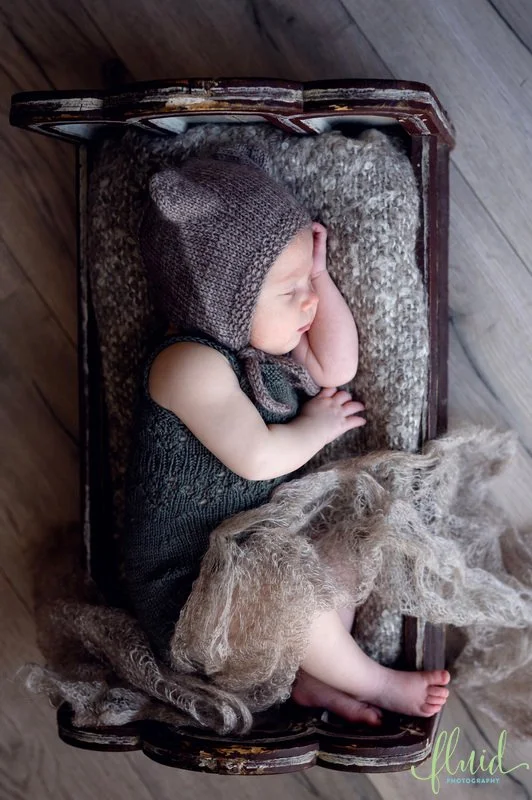 Profile of sleeping baby.