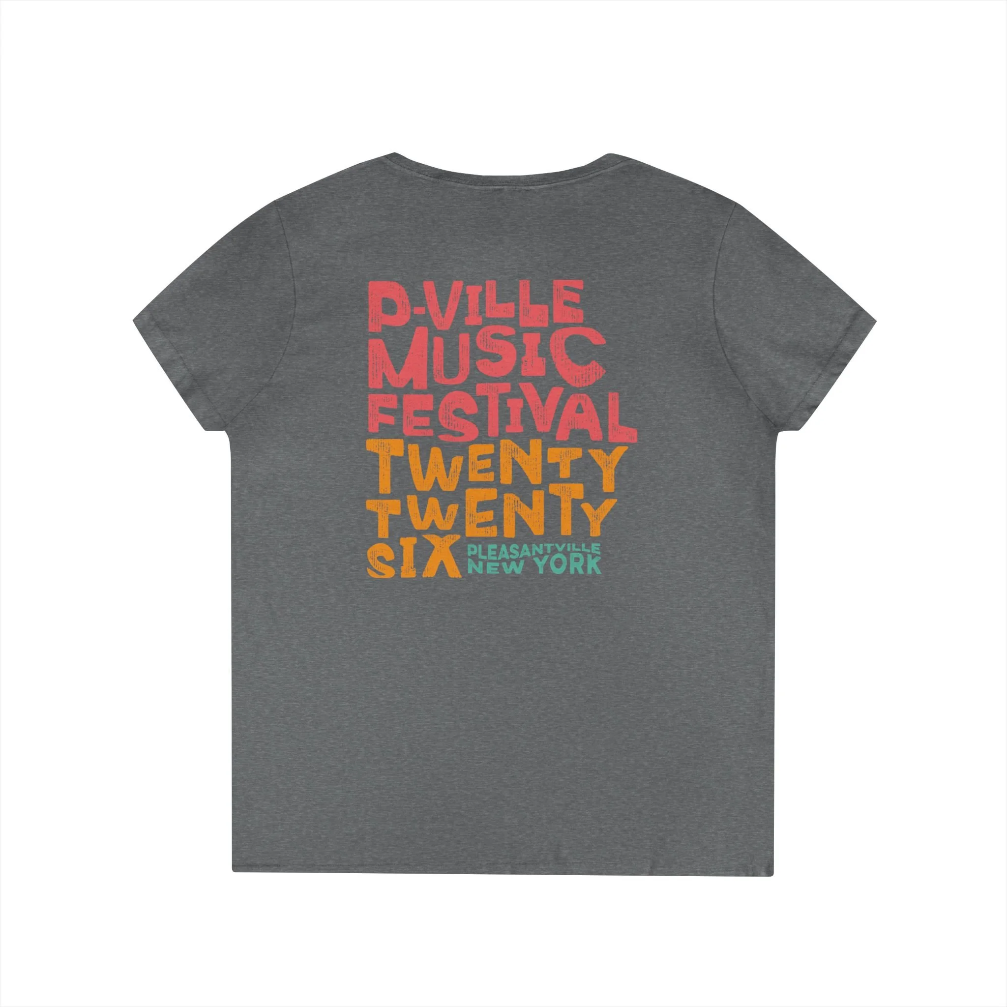 Women's 2026 Pleasantville Music Festival V-Neck Tee