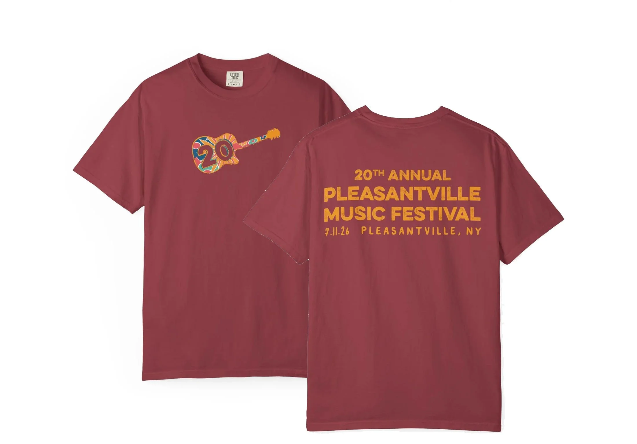 Men's 20th Anniversary Pleasantville Music Festival T-Shirt