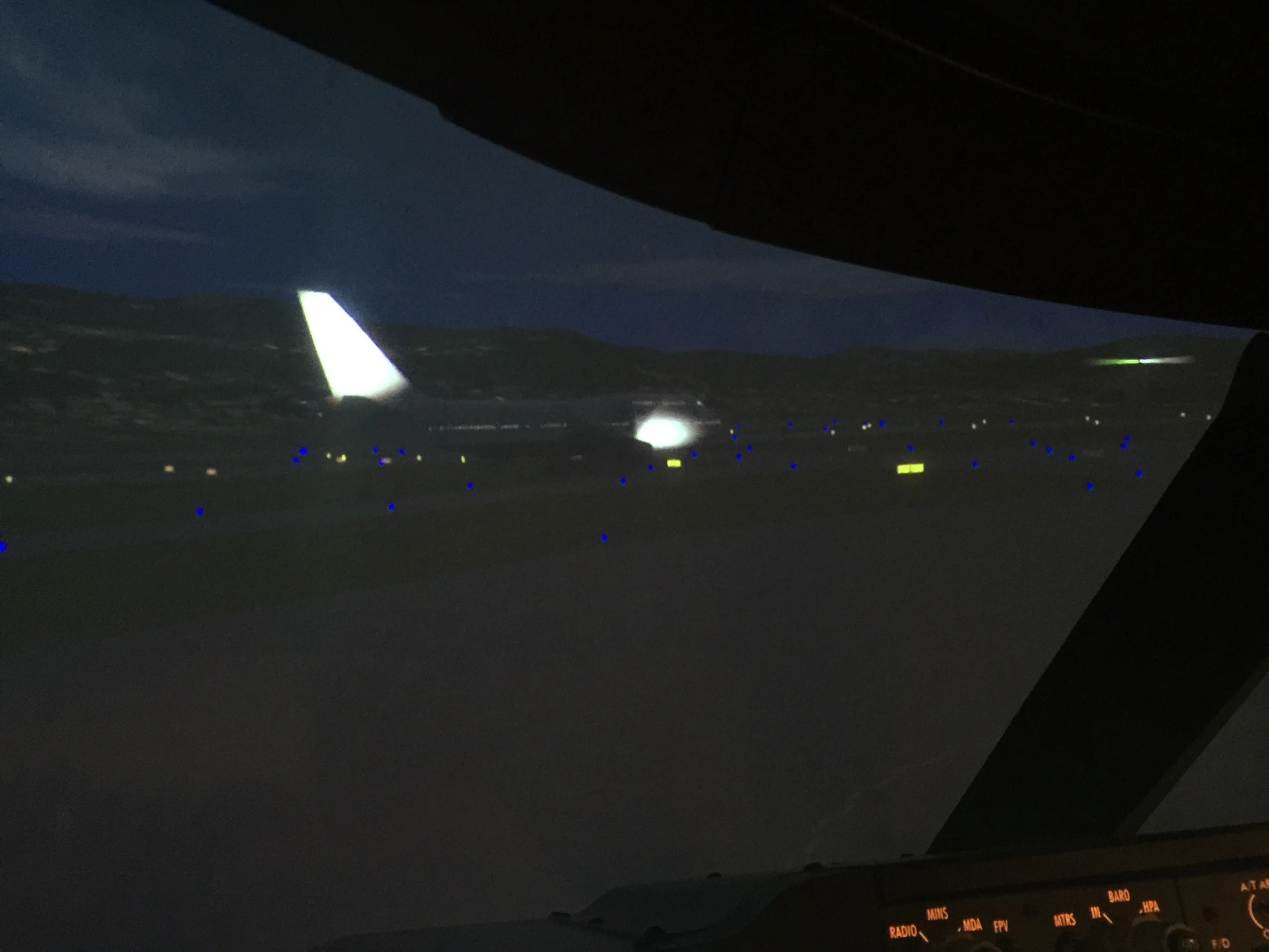 Peter taxiing out for the last sector