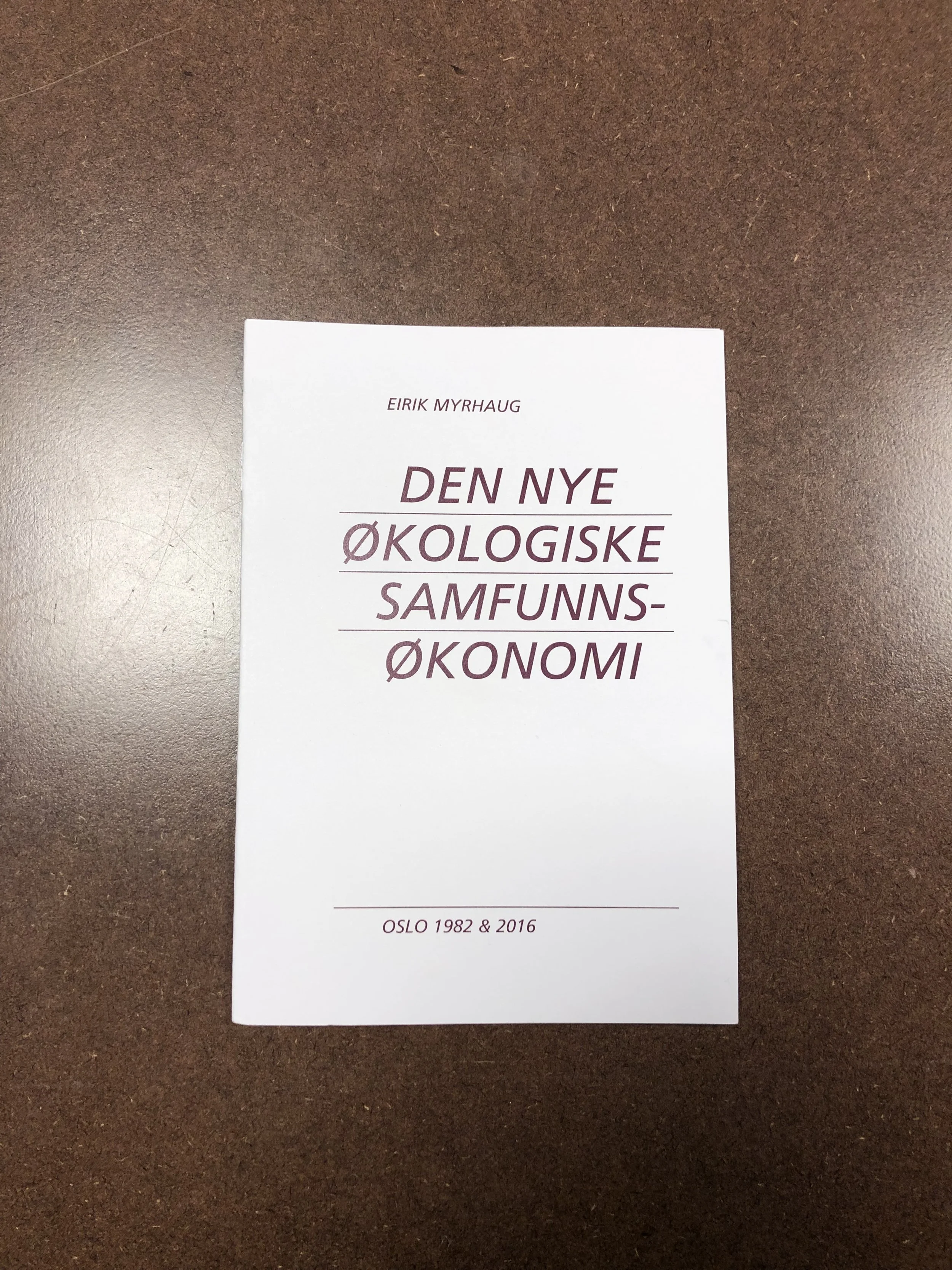 Den nye økologiske samfunnsøkonomi - Digital utgave i PDF