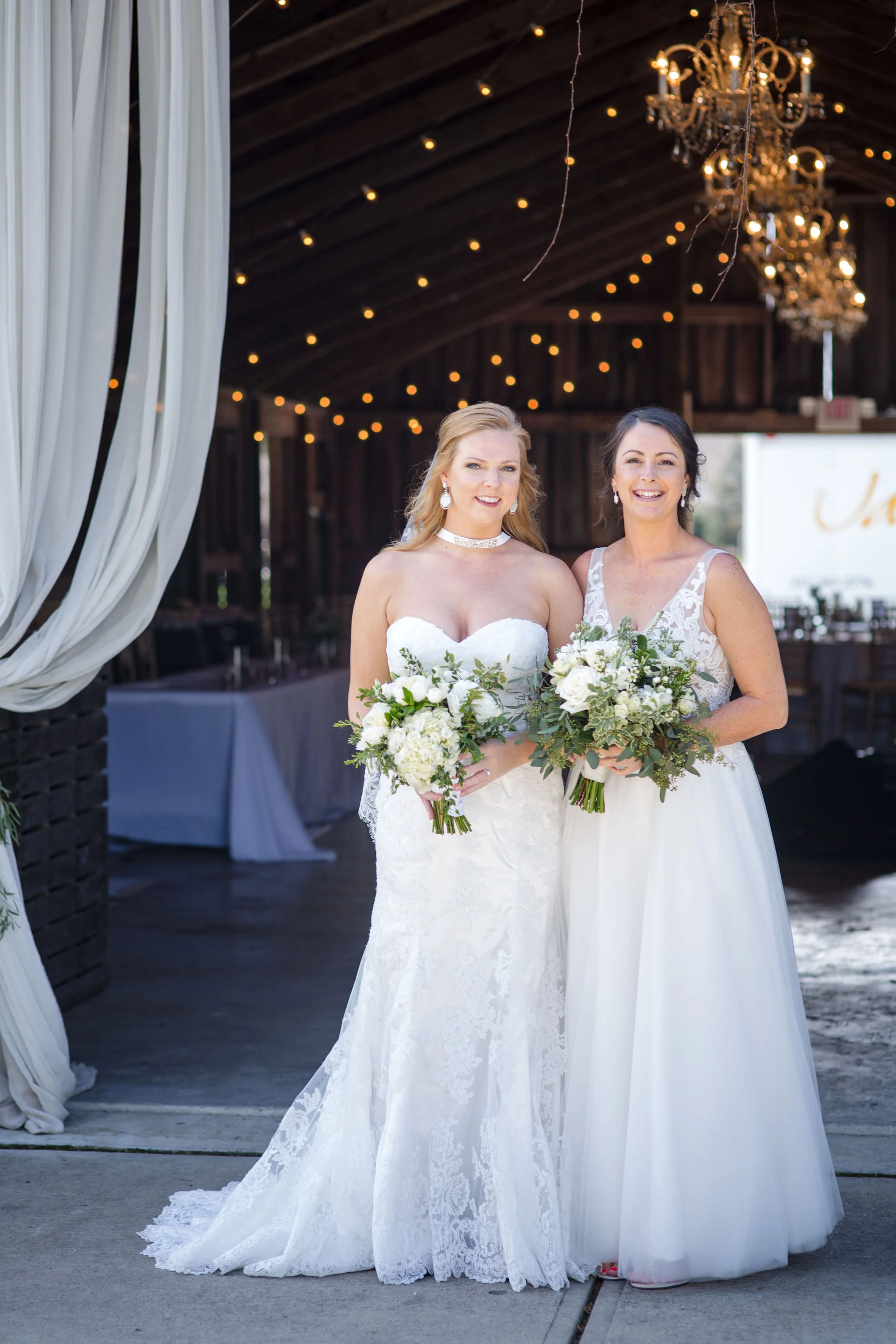 Kelli + Libby: Same Sex Long Distance Wedding — The Barn in Zionsville