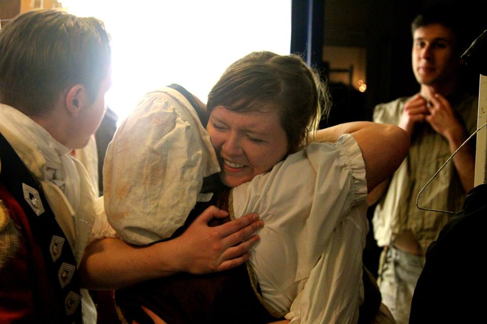 Happy Sad with Katerina Bakolias after the last "Red Cast" performance of Our Country's Good. 