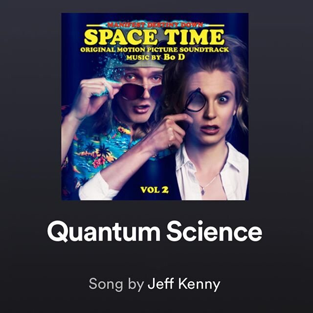 If you haven&rsquo;t yet had a chance to listen to my quantum science rap song from the movie Manifest Destiny Down: Spacetime it was just released by @lakeshorerecords and you can find it on all major music digital services incl @itunes @spotify @am