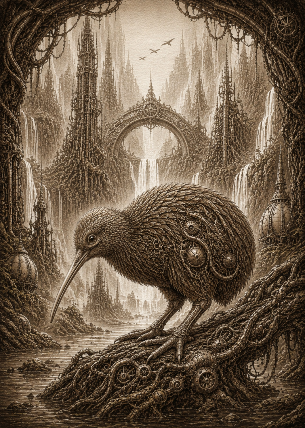 Steampunk Kiwi in the Misty Canyon.png