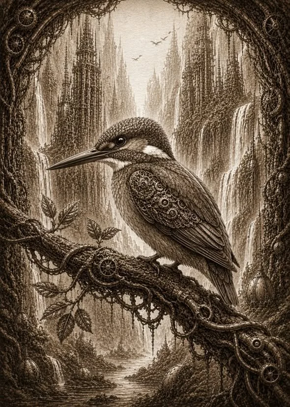 Kingfisher in a Biomechanical Valley
