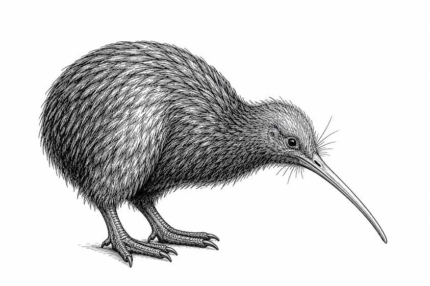 Fine-Line New Zealand Kiwi