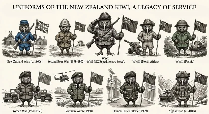 Uniforms of the New Zealand Kiwi – A Legacy of Service