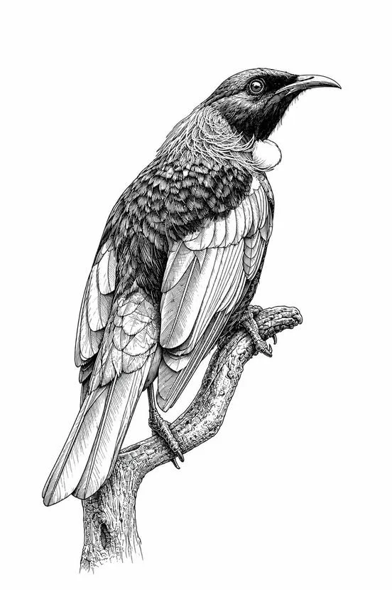 Fine-Line Tūī Study