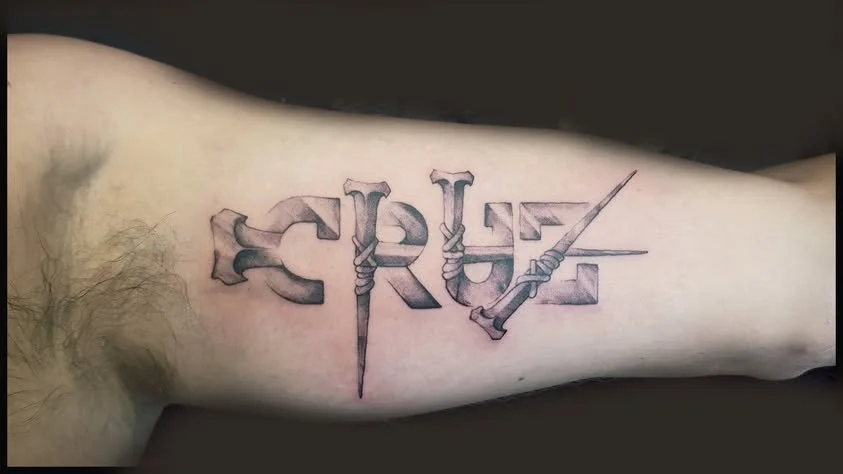 Runic Lettering Tattoo