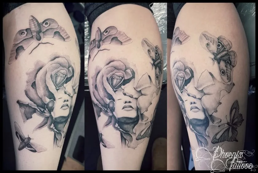 Surreal Portrait Tattoo