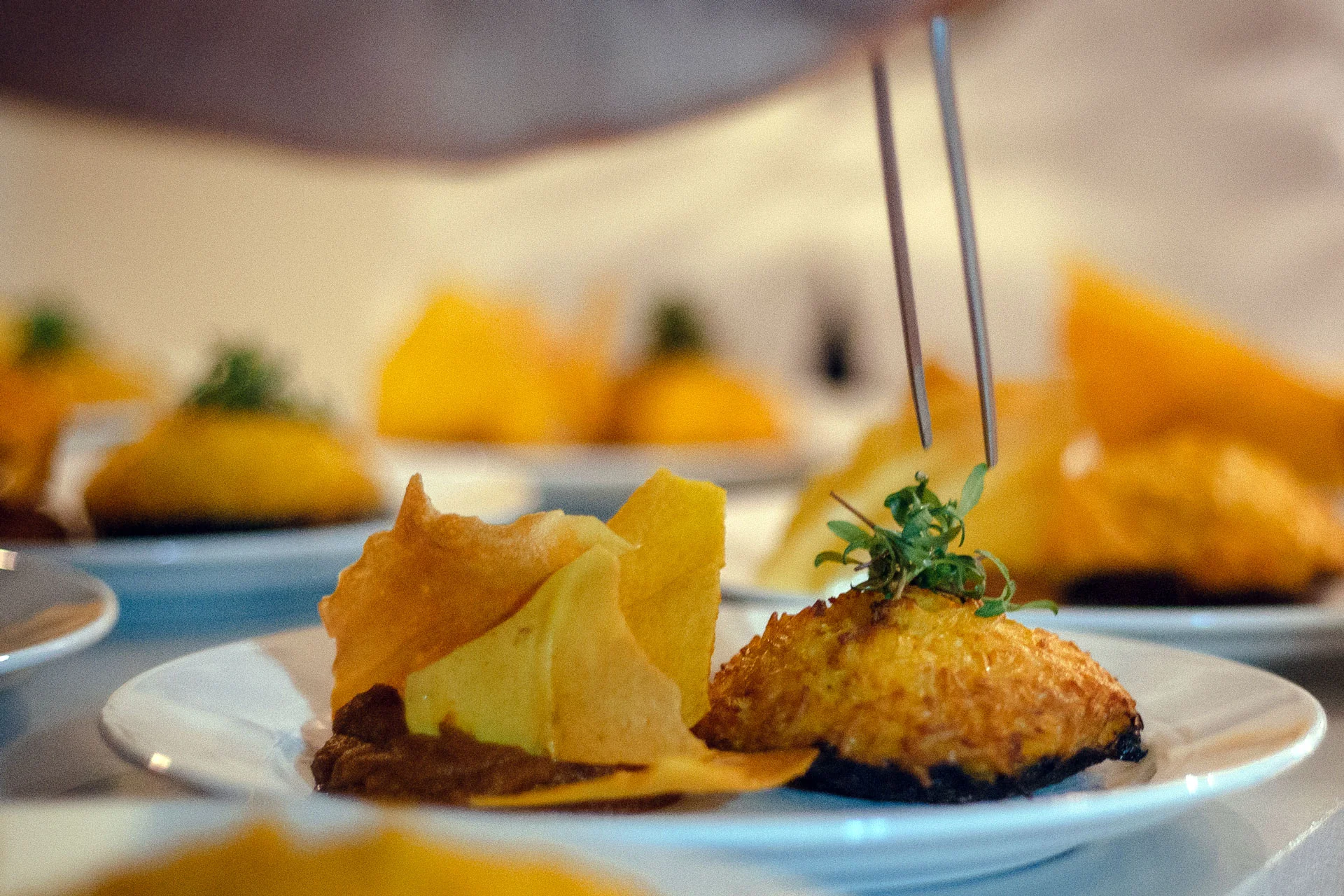 Two Dish on One Plate