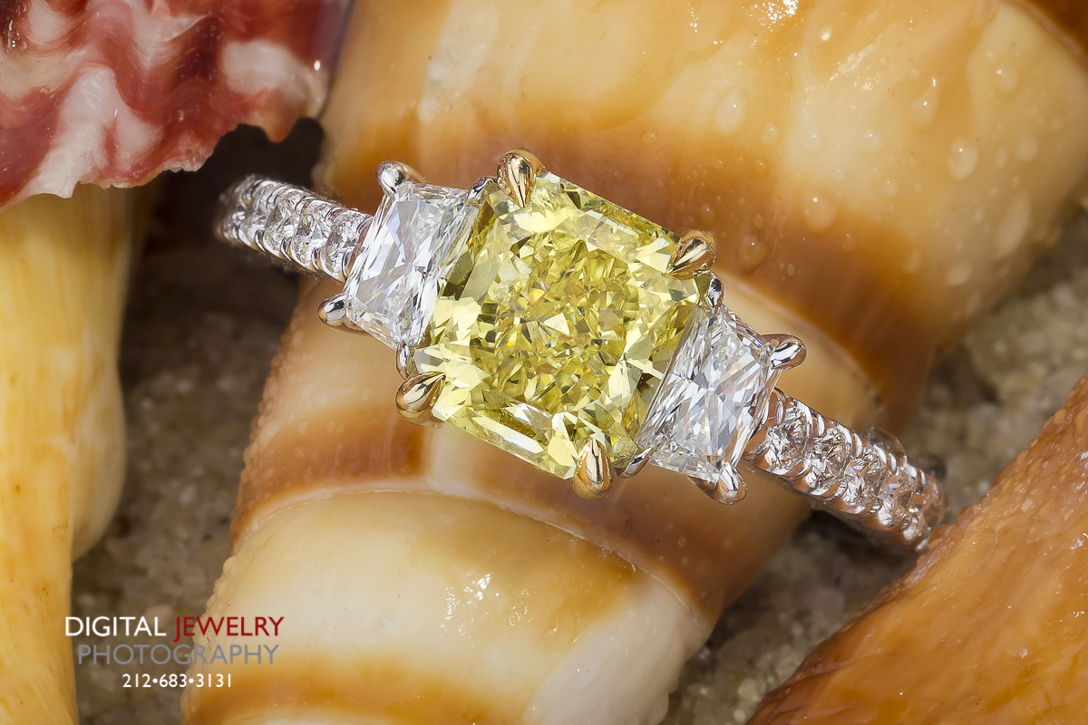 3 Stone Yellow Diamond On Beach.jpg