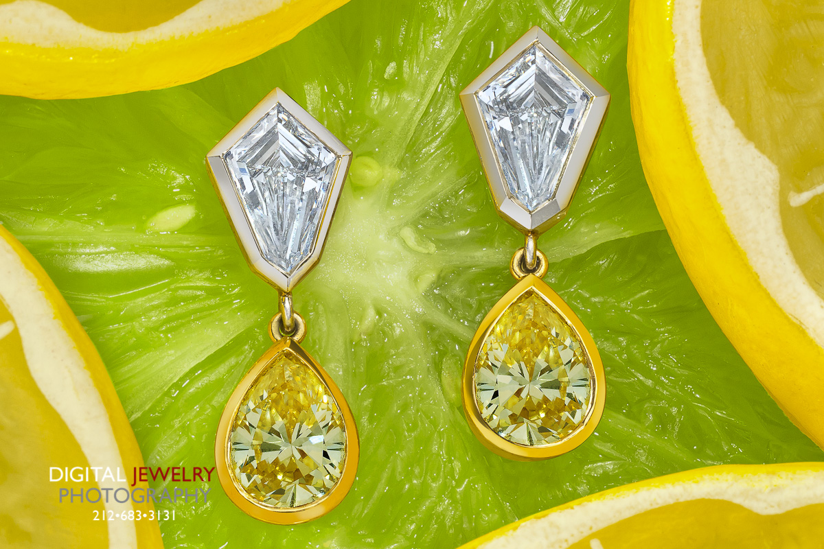 E56633 001 Yellow and white diamond Lemon Earrings.jpg