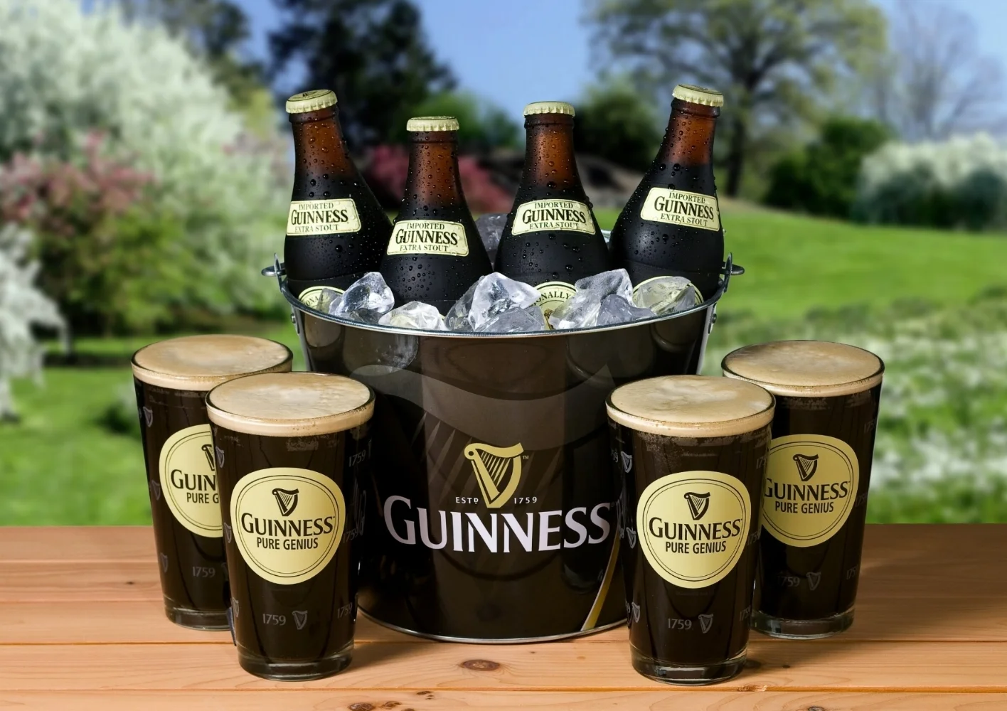 Guinness Bucket and Pint glasses.jpg