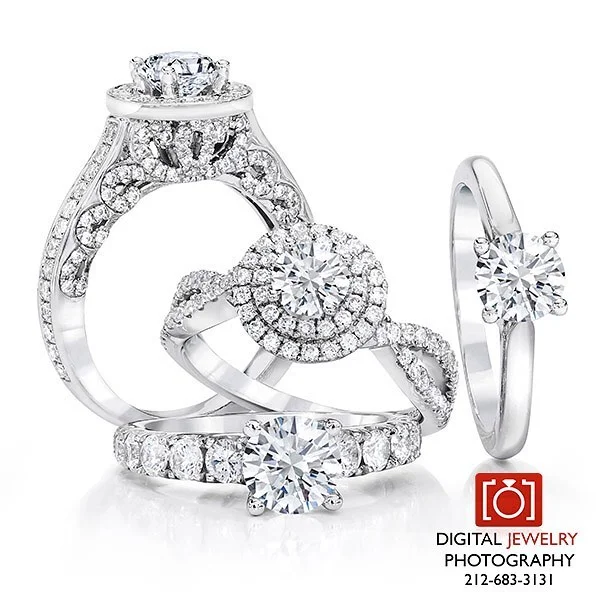 Say yes to this bridal collection and other fabulous hand crafted images at www.digitaljewelryphotography.net where &quot;Miracles are made one pixel at a time.&quot; #bridaljewelry #weddingring #diamondring #jewelryphotographer #yes #loveit #digital
