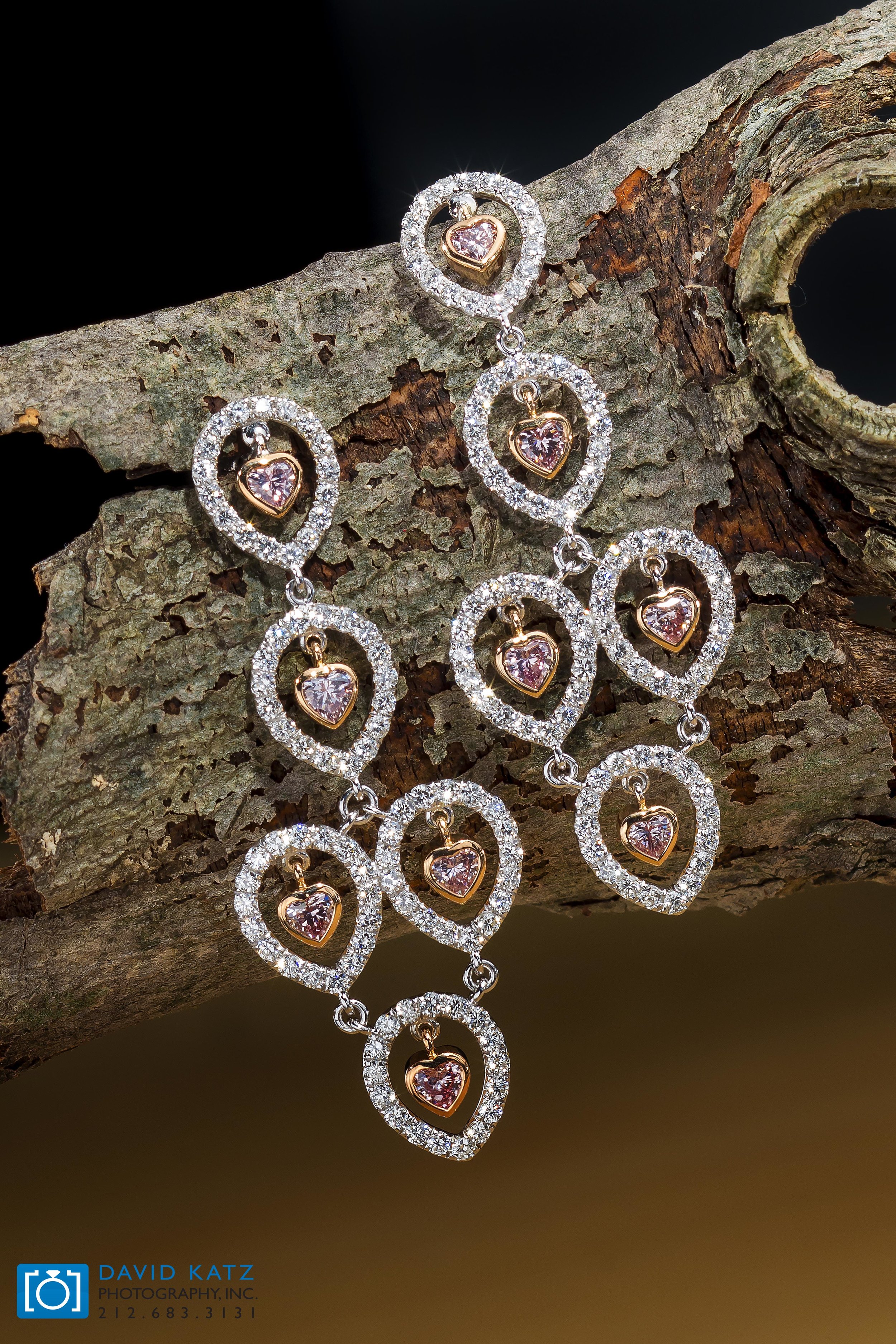 Pink Heart Diamond Earrings on a log_NEWLOGO.jpg