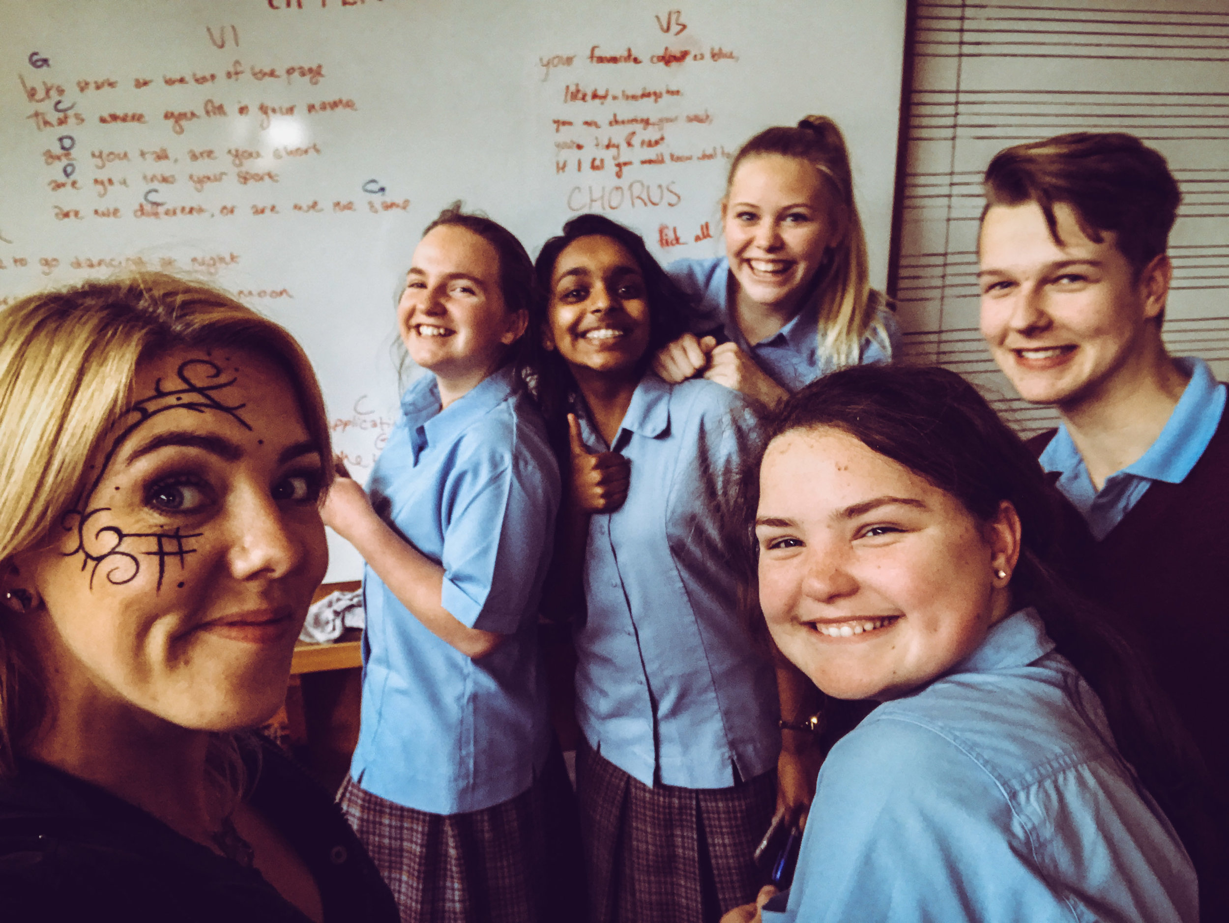 Students at Roncalli college, Timaru 2016